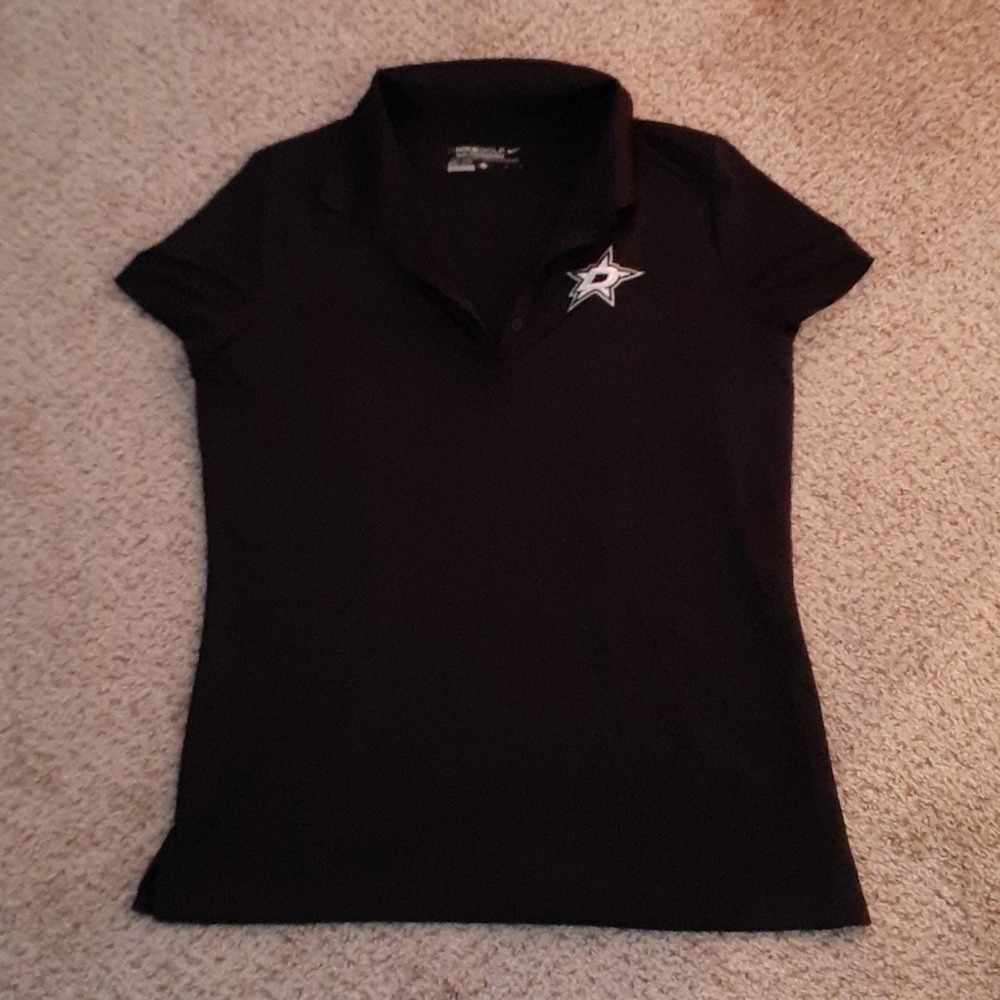 NIKE Dallas Stars dri-fit womens golf tee, sz LG